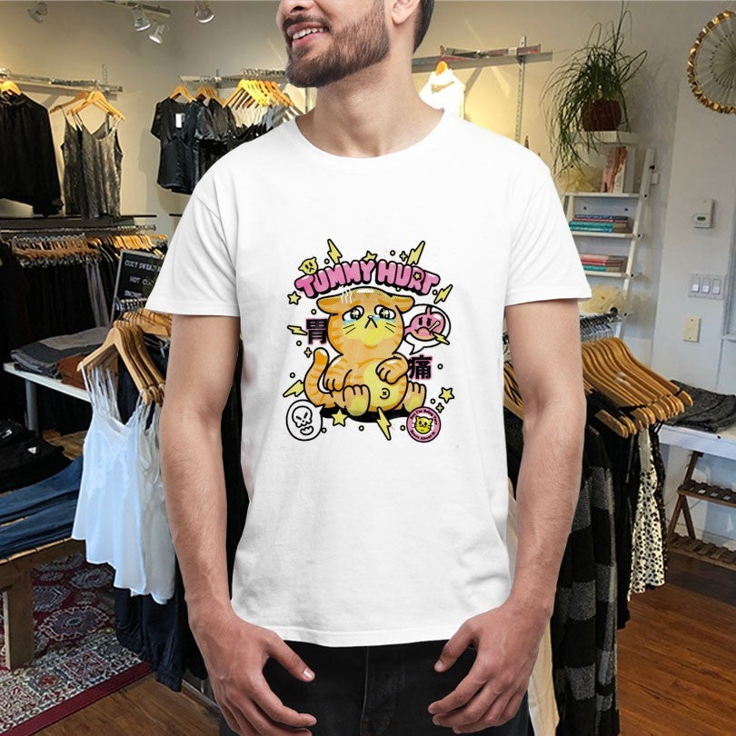 Tummy Hurts Cat Shirts
