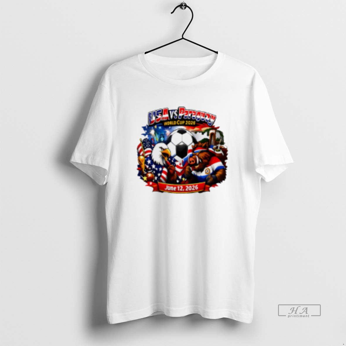 Official Usa Vs Paraguay 2026 World Cup Mascot T-Shirts, Hoodie, Sweatshirt | InkRitualCo.com
