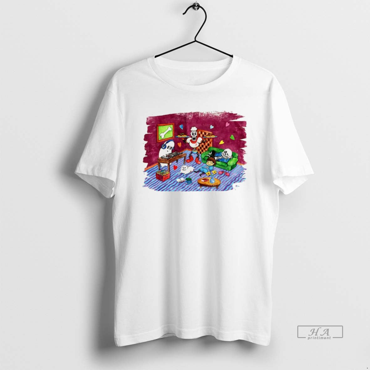 Official Undertale 10th Anniversary Commemorative Chill Arrangement Video Game Character Painting T-Shirts, Hoodie,...