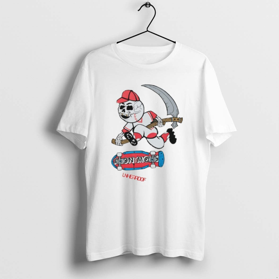 Official Unheardof Reaper Skater Baseball Graphic T-Shirts, Hoodie, Sweatshirt | InkRitualCo.com