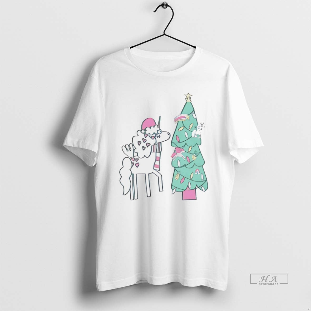 Official Unicorn Decorating Christmas Tree Holiday Magic White T-Shirts, Hoodie, Sweatshirt | InkRitualCo.com