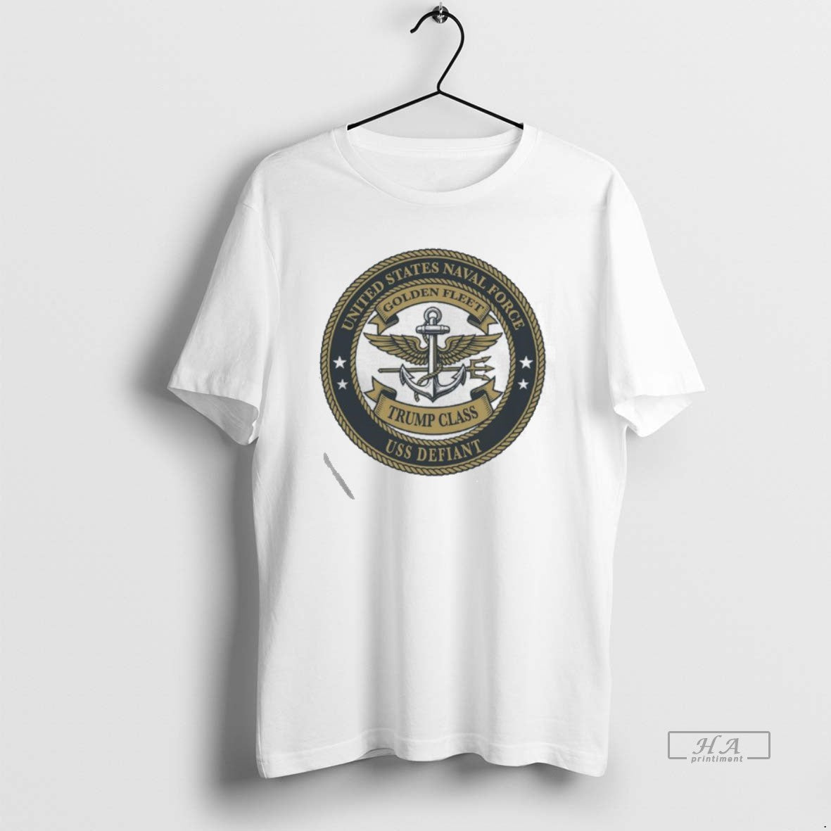 Official United States Naval Force Uss Defiant Golden Fleet Trump Class T-Shirts, Hoodie, Sweatshirt | InkRitualCo.com