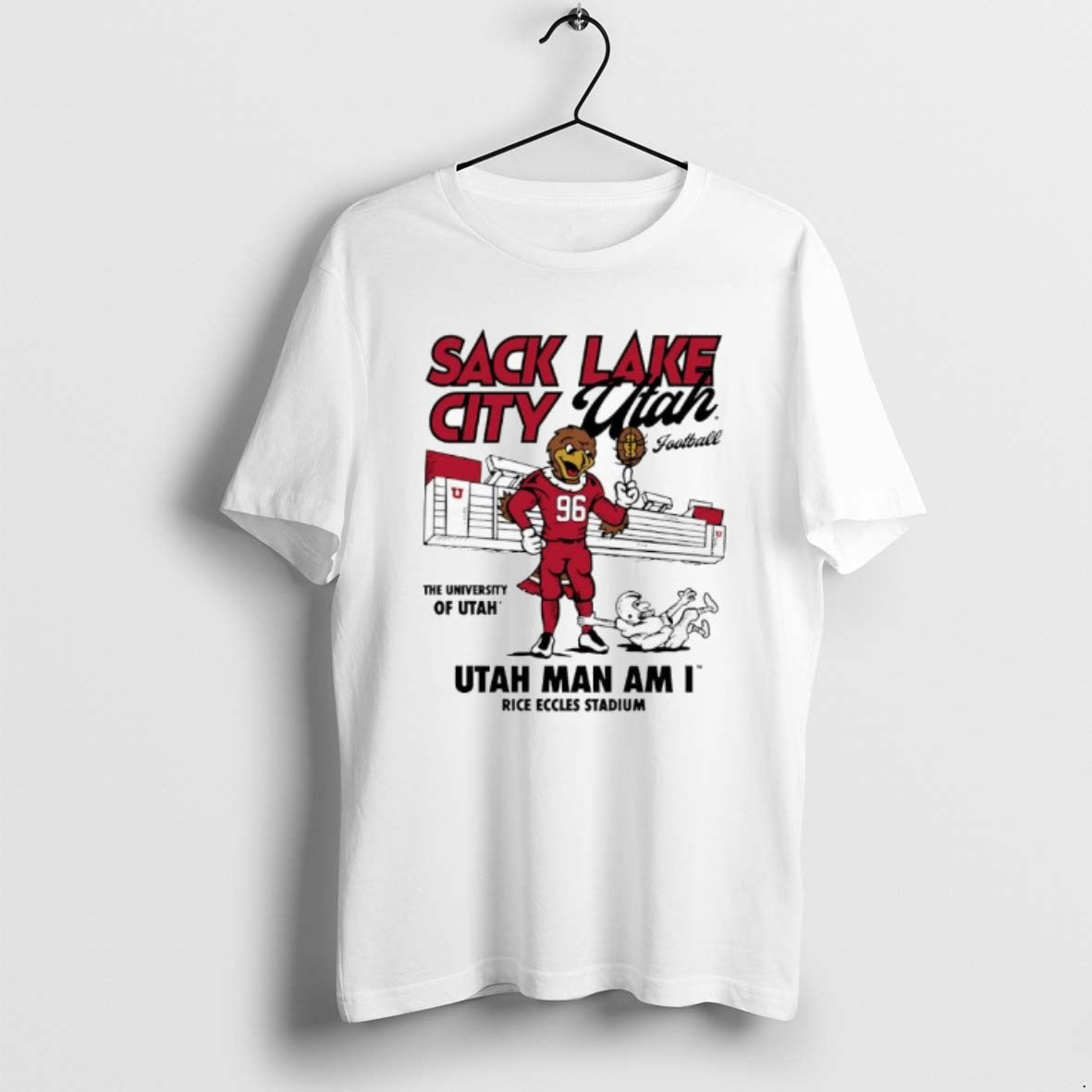 Official Utah Sack Lake City Football Utah Man Am I Rice Eccles Stadium T-Shirts, Hoodie, Sweatshirt | InkRitualCo.com