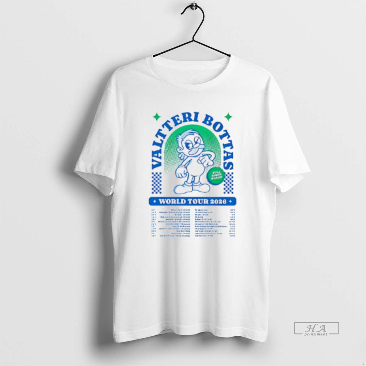 Official Valtteri Bottas World Tour 2026 Full Speed Again Racing T-Shirts, Hoodie, Sweatshirt | InkRitualCo.com