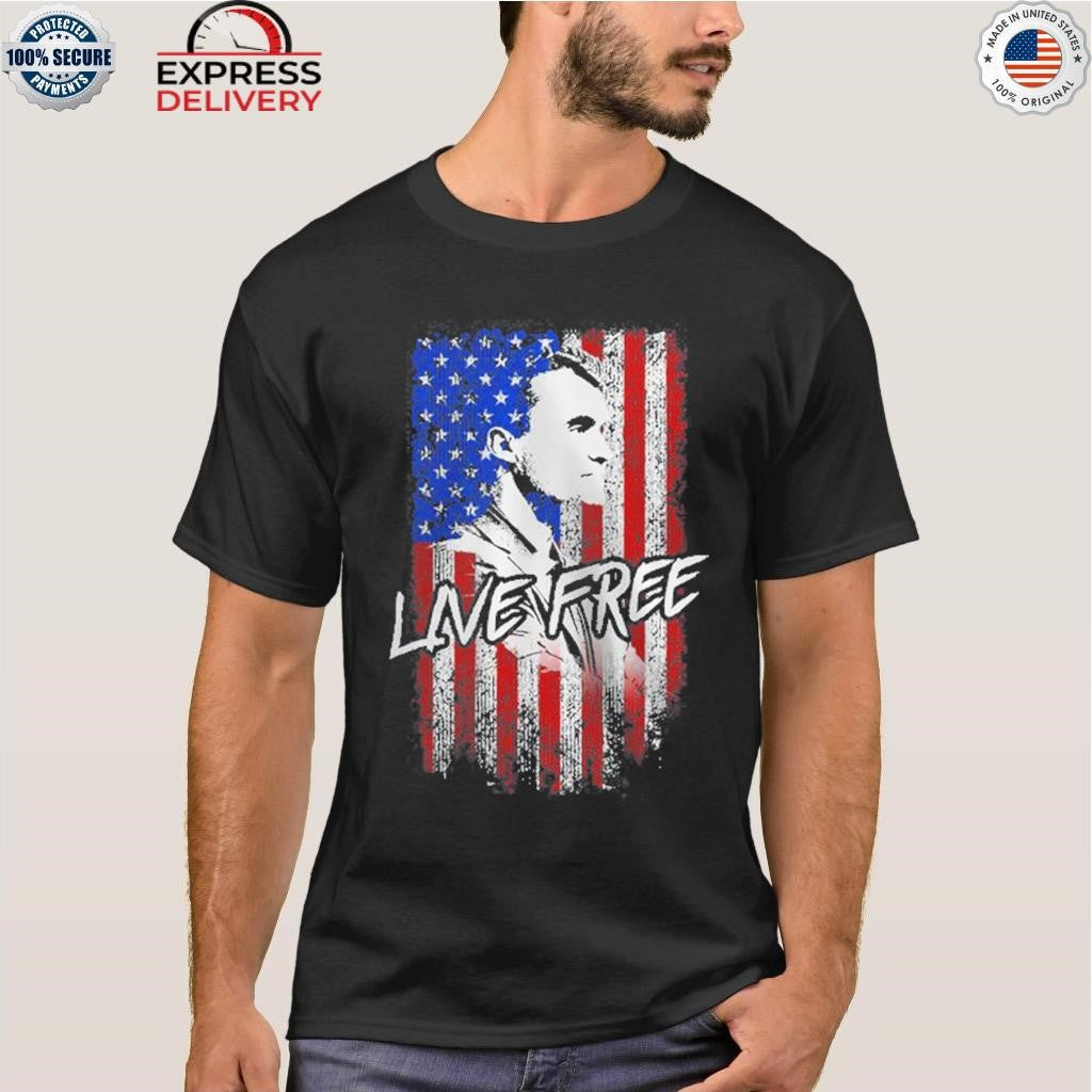 Valuetainmen Charlie Kirk’s Live Free Flag New Shirt