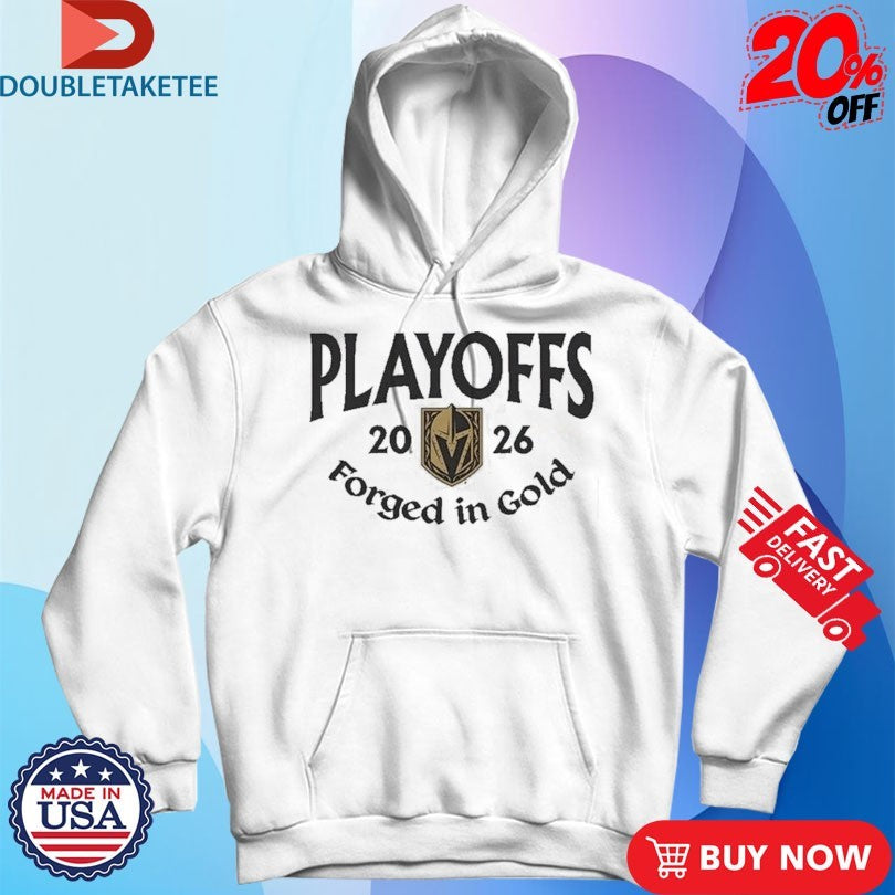 Vegas Golden Knights 2026 Playoffs Forged In Gold Shirts