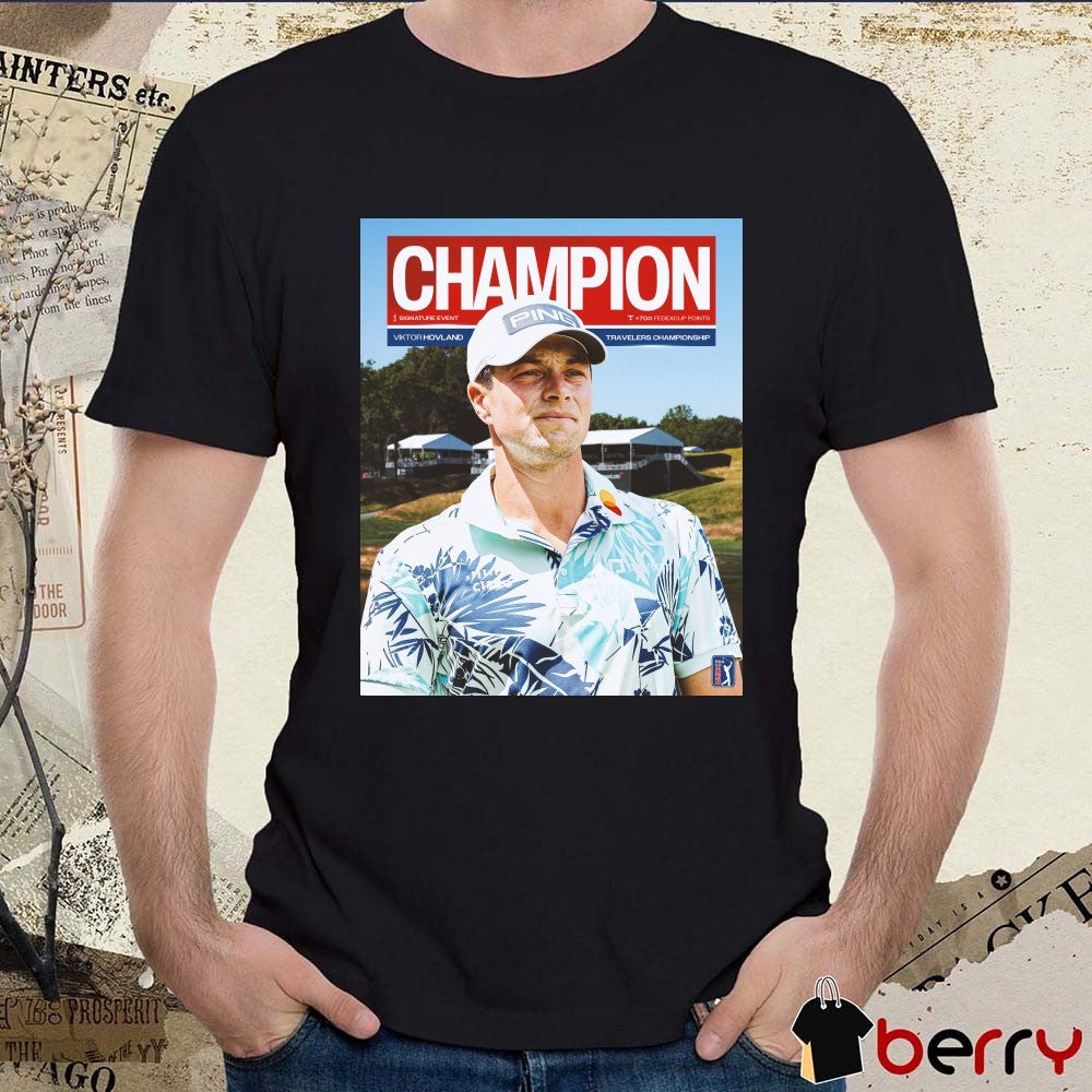 Viktor Hovland 2026 Travelers Championship Champion PGA Tour Poster t-shirt