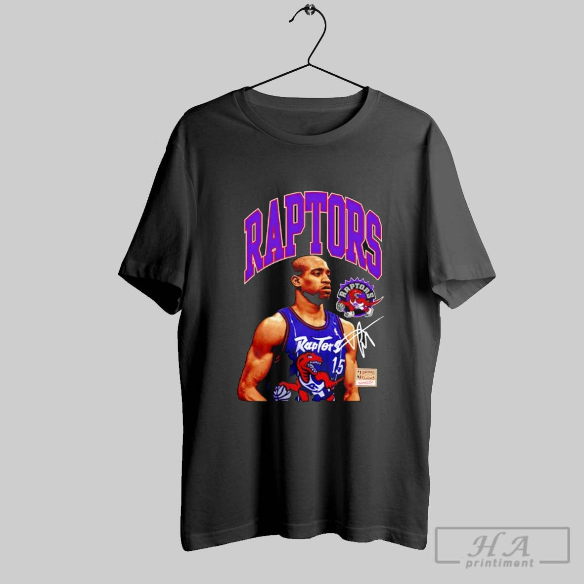 Official Vince Carter Toronto Raptors Mitchell Ness Hardwood Classics Player Arch Signature T-Shirts, Hoodie, Sweatshirt