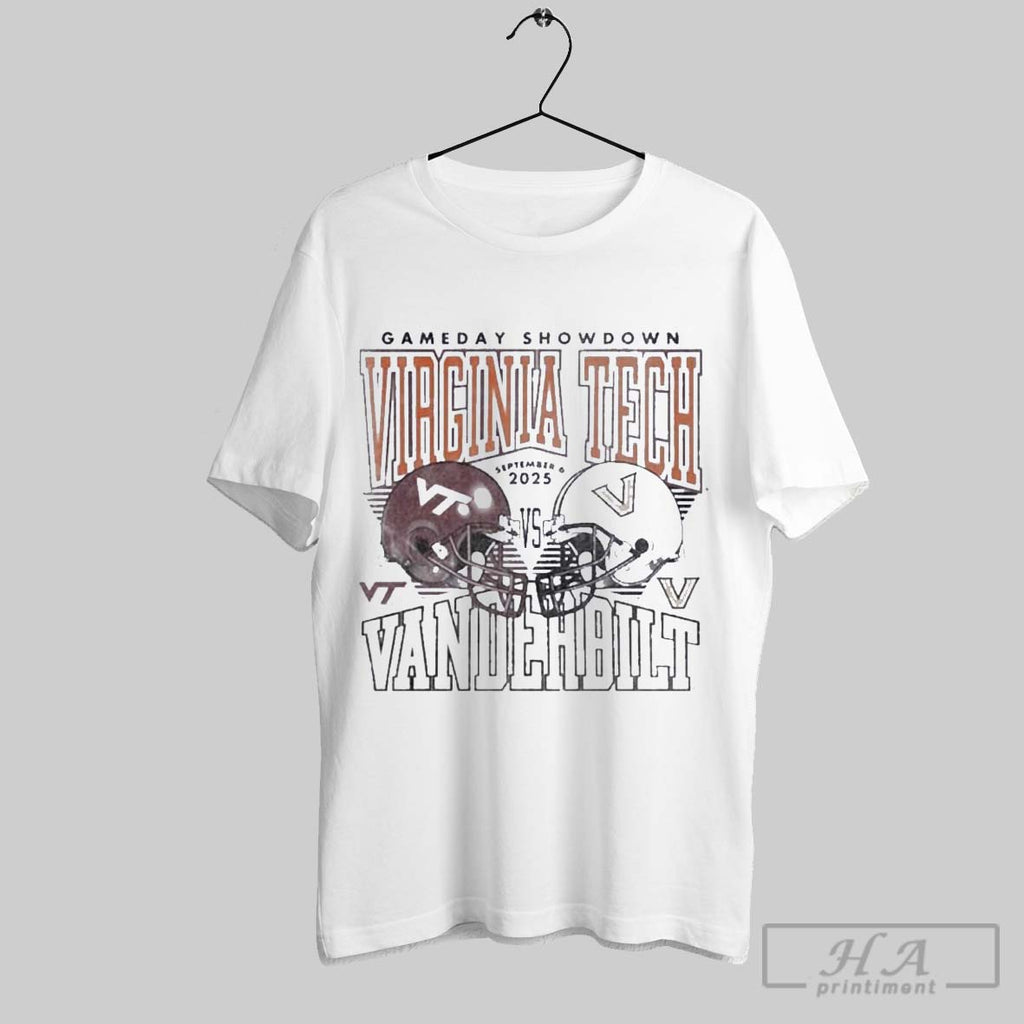Official Virginia Tech Hokies Vs Vanderbilt Commodores 2025 Gameday Showdown Football T T-Shirts, Hoodie, Sweatshirt