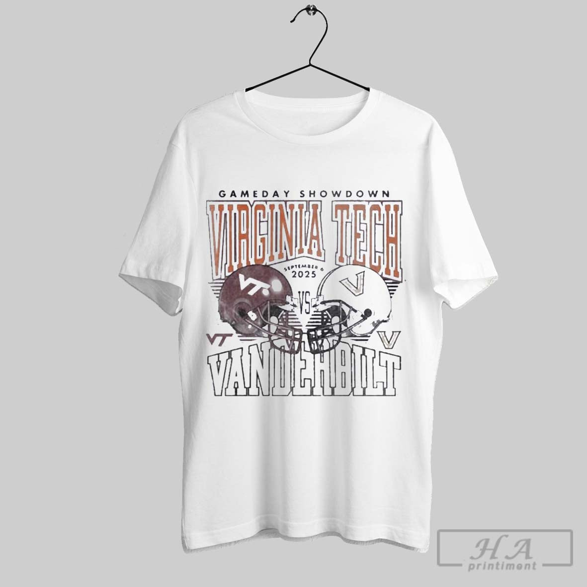 Official Virginia Tech Hokies Vs Vanderbilt Commodores 2025 Gameday Showdown Football T T-Shirts, Hoodie, Sweatshirt