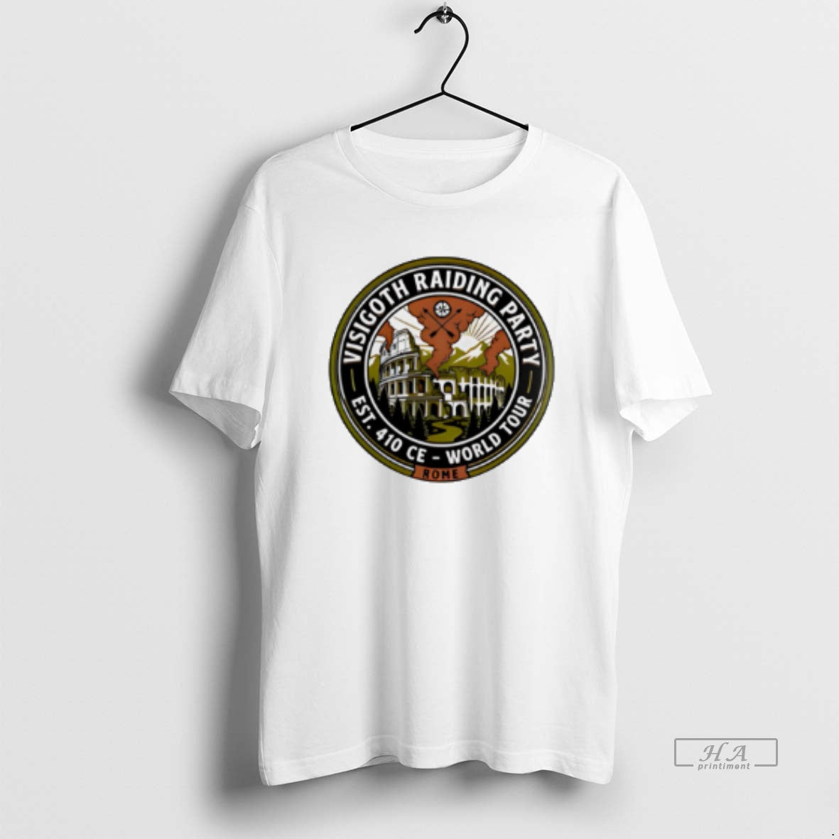 Official Visigoth Raiding Party Sack Of Rome Est 410 Ce World Tour Colosseum Logo T-Shirts, Hoodie, Sweatshirt