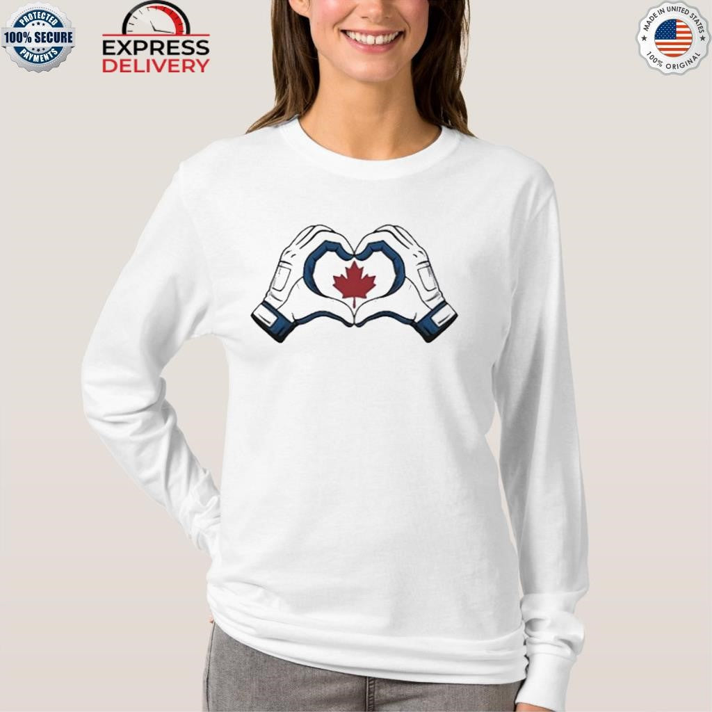 Vladdy Blue Jays Canada Heart Hands Shirt