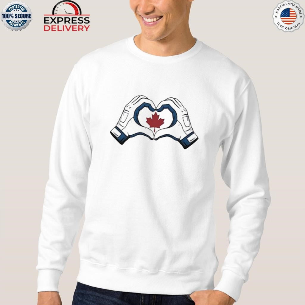 Vladdy Blue Jays Canada Heart Hands Shirt
