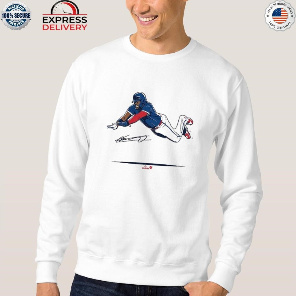Vladimir Guerrero Jr Super Vlad Flying Slide Shirt