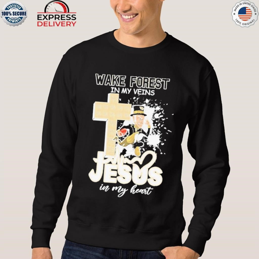 Wake Forest In My Veins Jesus In My Heart Shirt