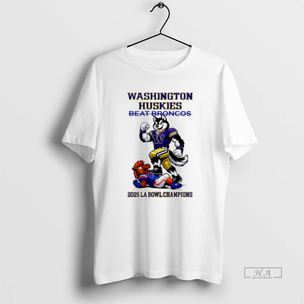 Official Washington Huskies 2025 La Bowl Champions Beat Broncos Mascot T-Shirts, Hoodie, Sweatshirt | InkRitualCo.com