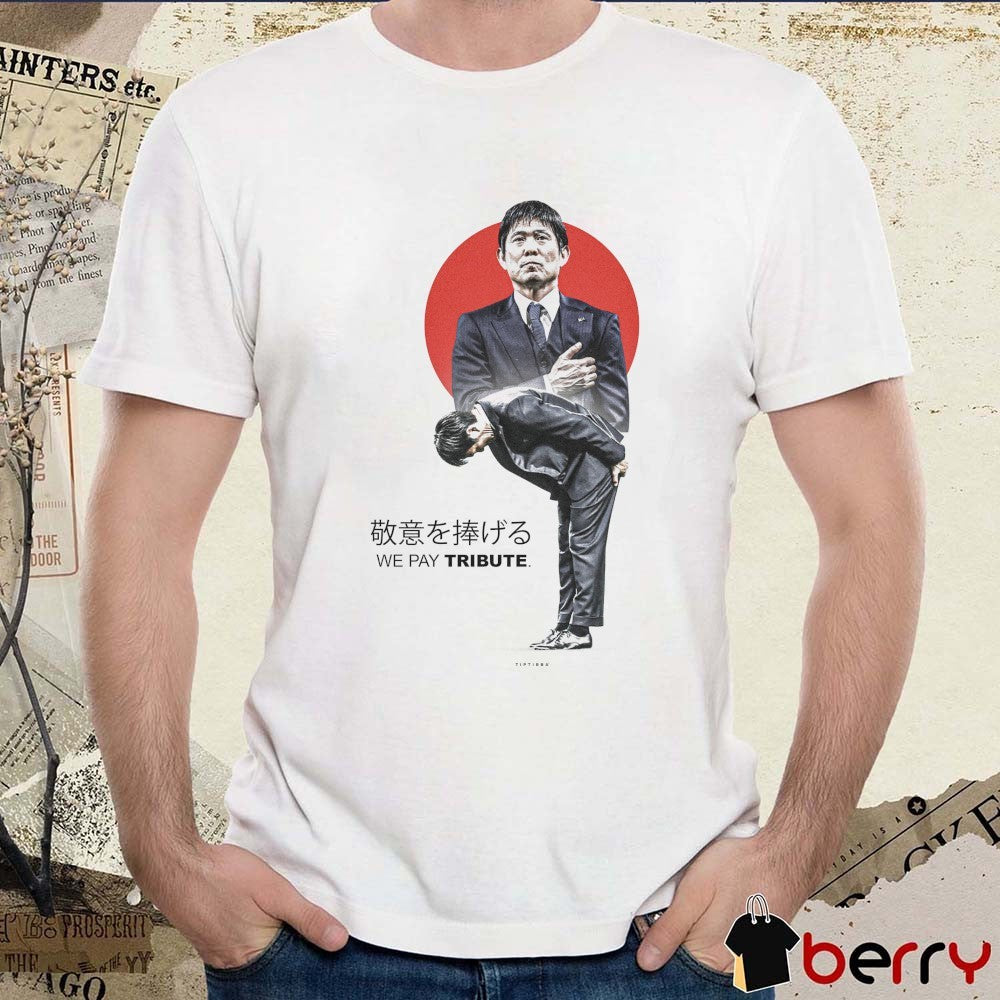 We Pay Tribute Hajime Moriyasu Japan National Football Team 2026 World Cup t-shirt