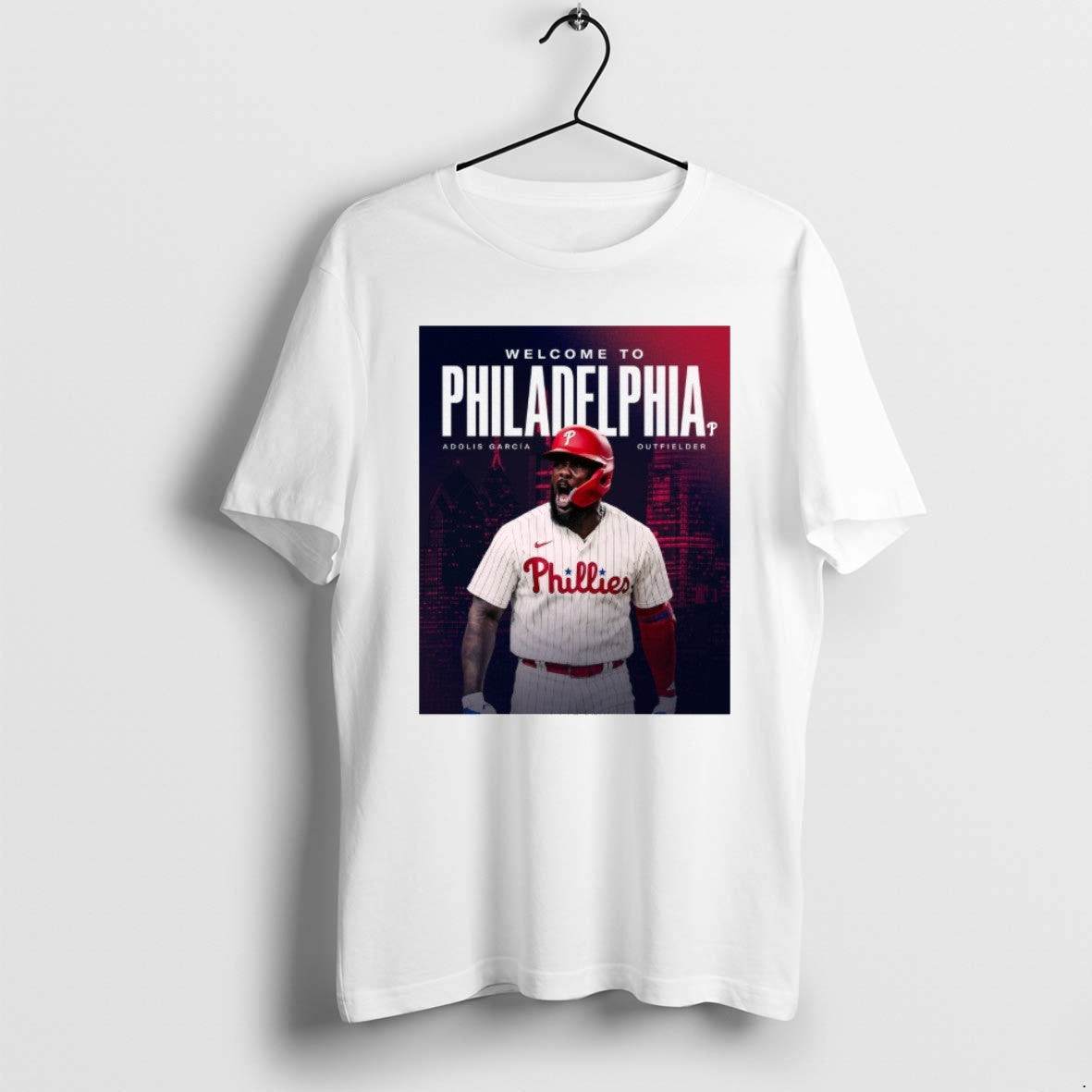 Official Welcome To Philadelphia Phillies Adolis Garcia El Bombi Outfielder T-Shirts, Hoodie, Sweatshirt | InkRitualCo.com