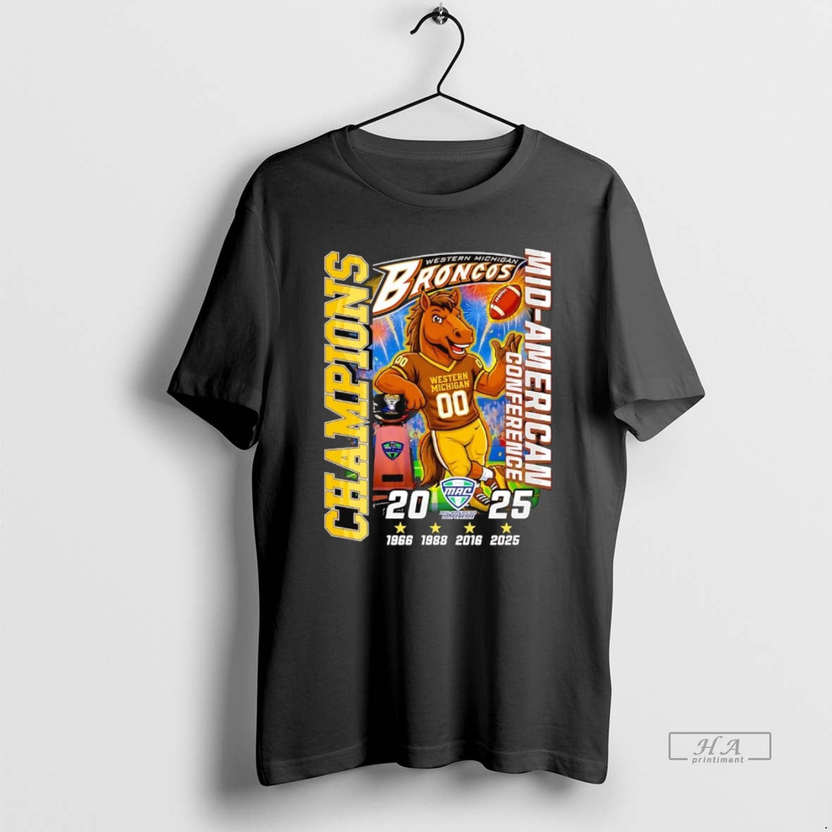 Official Western Michigan Broncos 2025 3 Time Mac Champions T-Shirts, Hoodie, Sweatshirt | InkRitualCo.com
