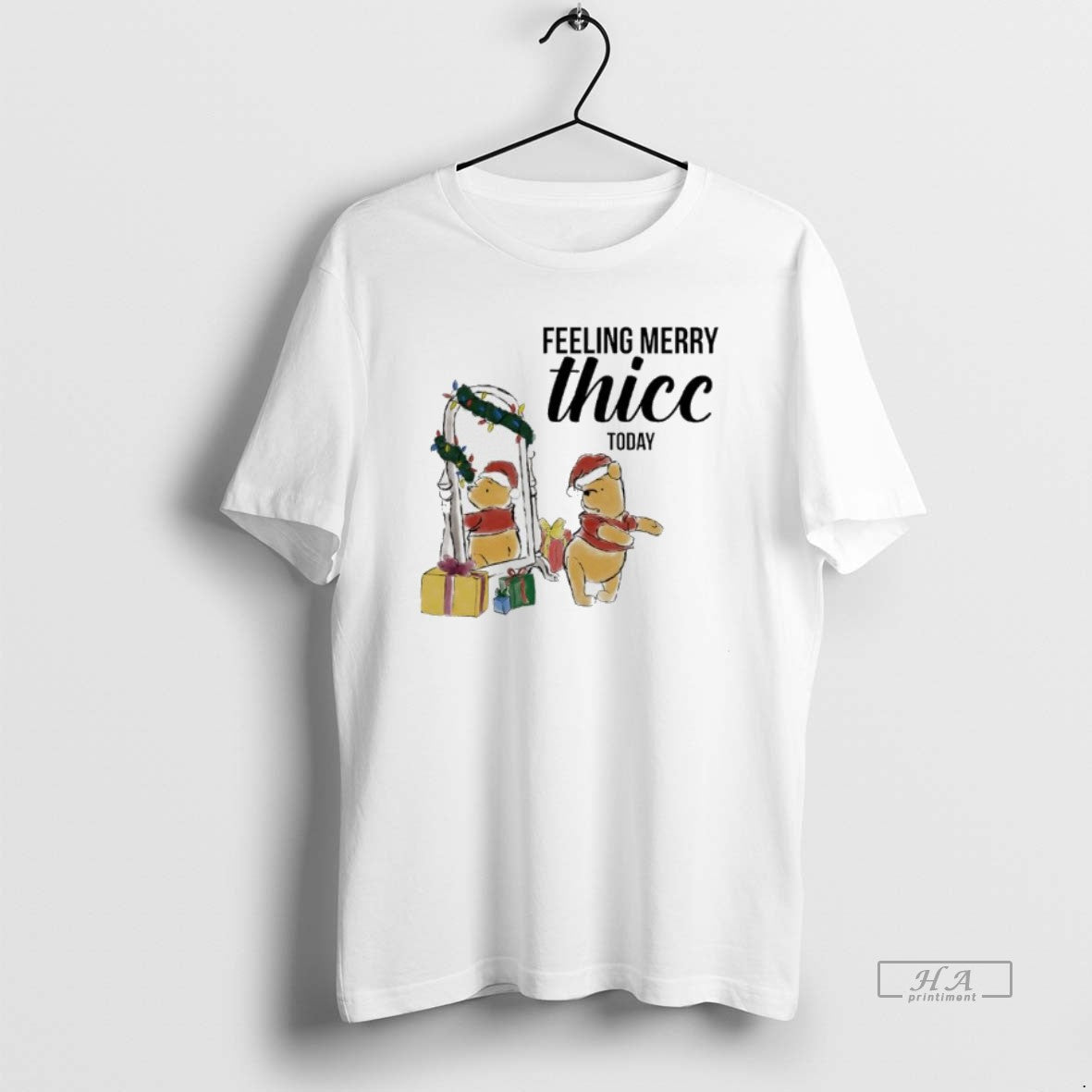 Official Winnie The Pooh Feeling Merry Thiccmas Today T-Shirts, Hoodie, Sweatshirt | InkRitualCo.com
