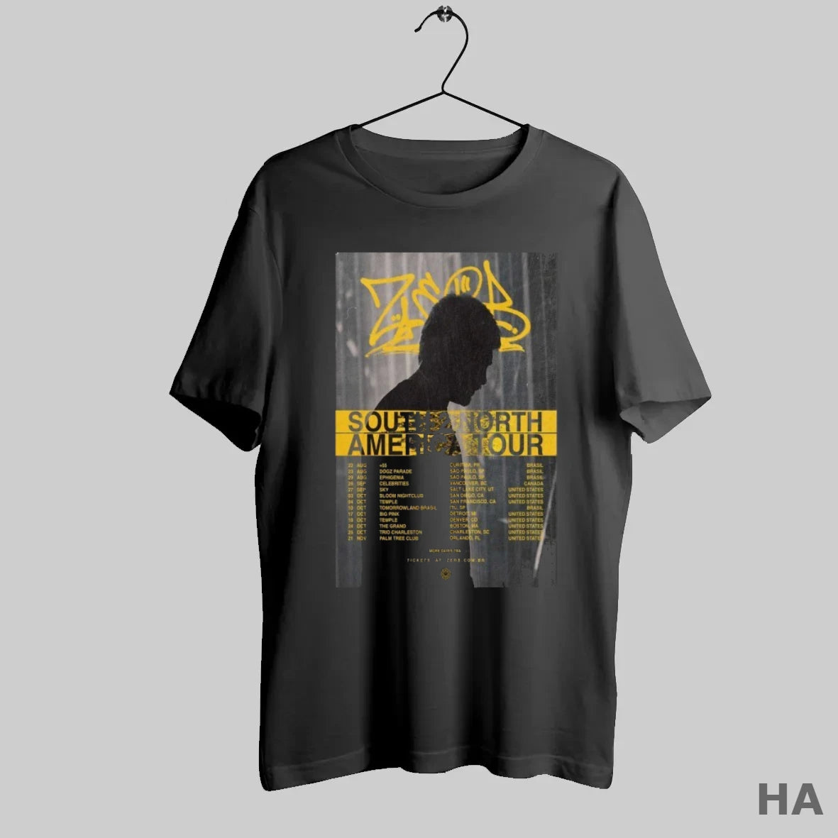 Official Zerb South 2 North America Fall Tour 2025 Dates T-Shirts, Hoodie, Sweatshirt | InkRitualCo.com