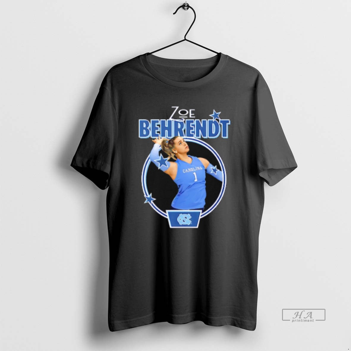 Official Zoe Behrendt Unc Volleyball Portrait T-Shirts, Hoodie, Sweatshirt | InkRitualCo.com