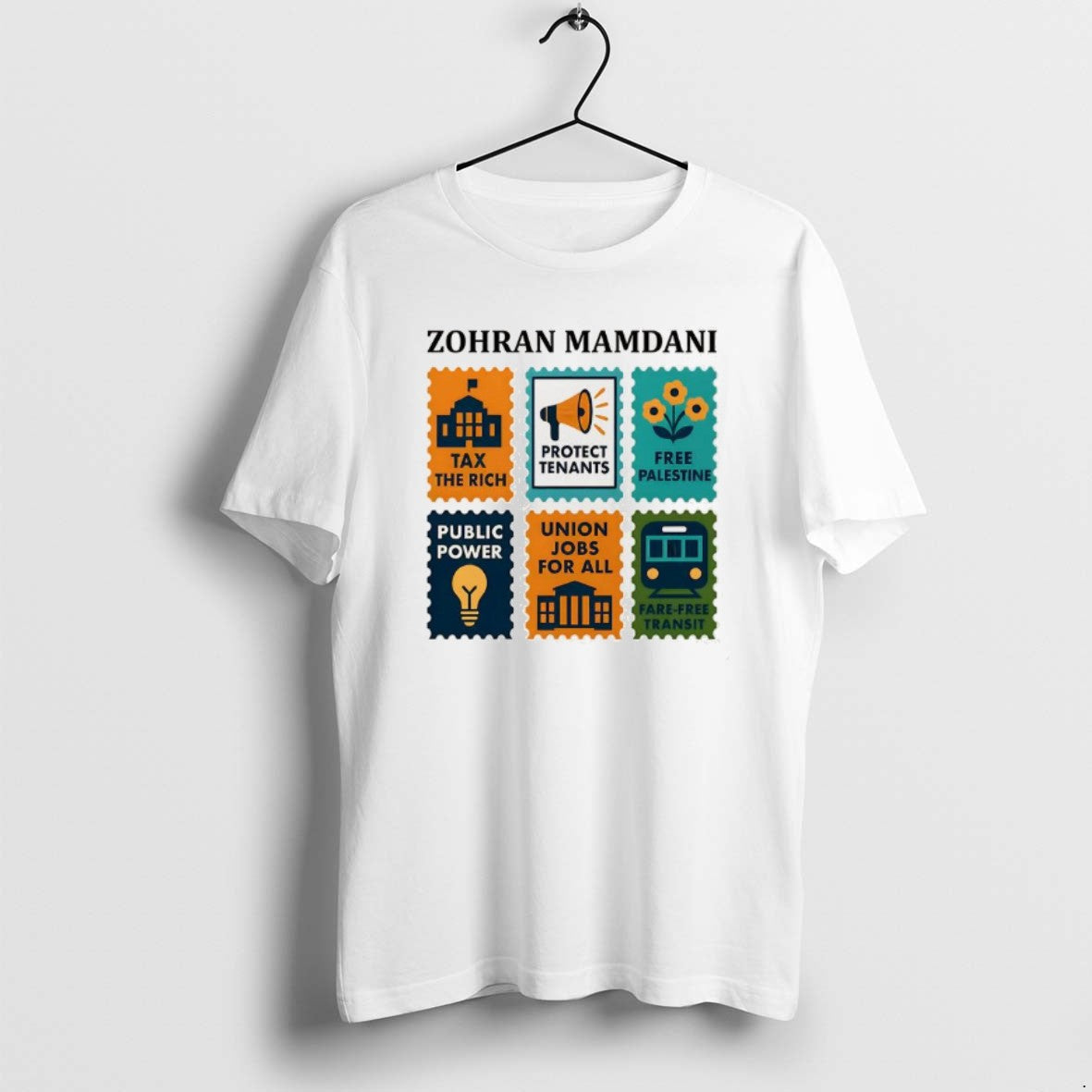 Official Zohran Mamdani Tax The Rich Mayor Of New York City Stamp Collection T-Shirts, Hoodie, Sweatshirt | InkRitualCo.com
