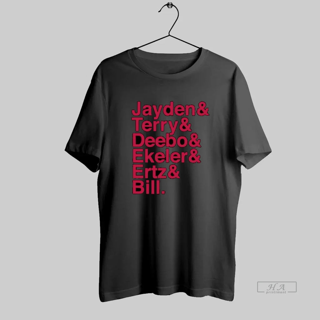 Official Ayden Terry Deebo Ekeler Ertz Bill Football Player Names List T-Shirts, Hoodie, Sweatshirt | InkRitualCo.com