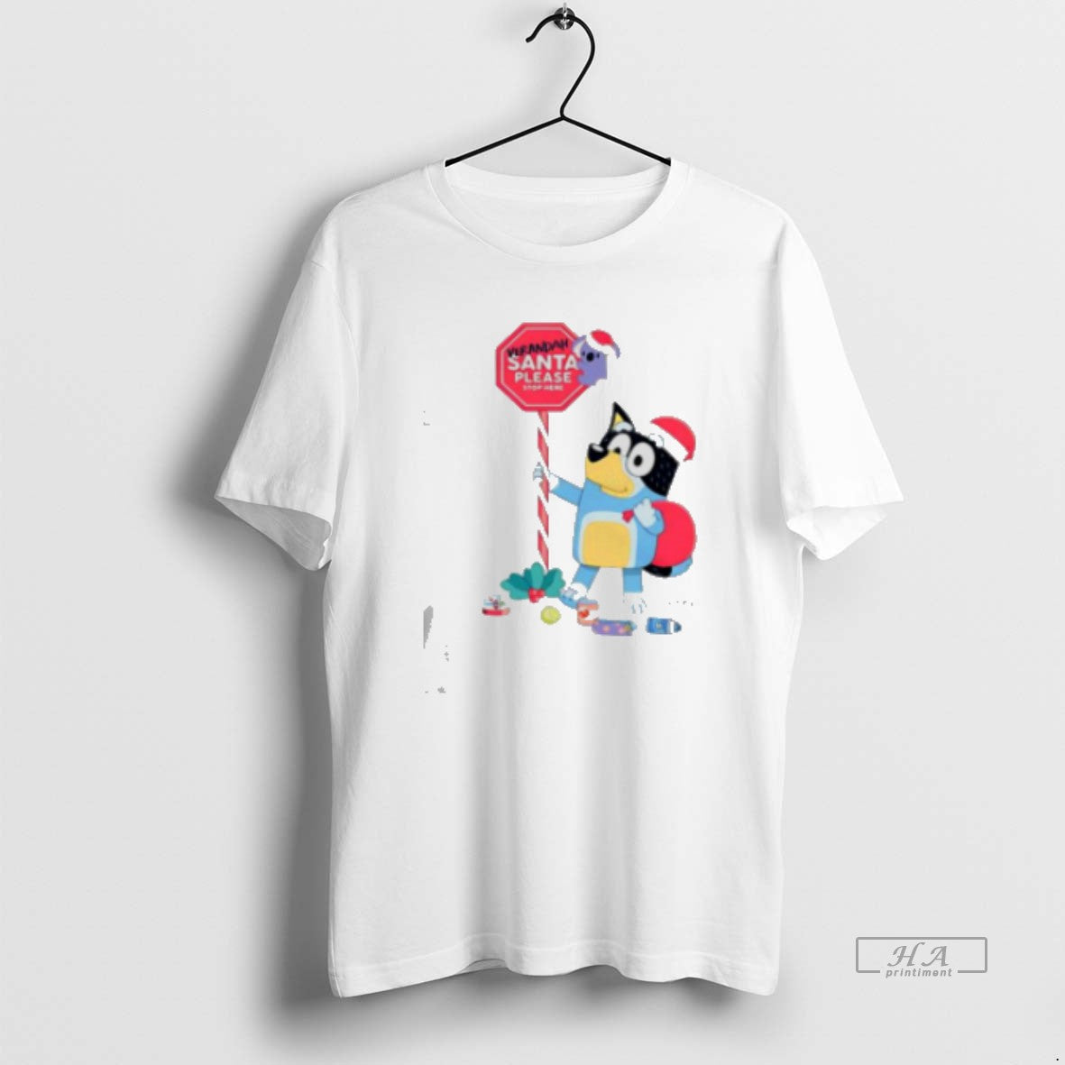 Official Bluey Adults Verandah Santa Please Stop Here Classic Womens T-Shirts, Hoodie, Sweatshirt | InkRitualCo.com