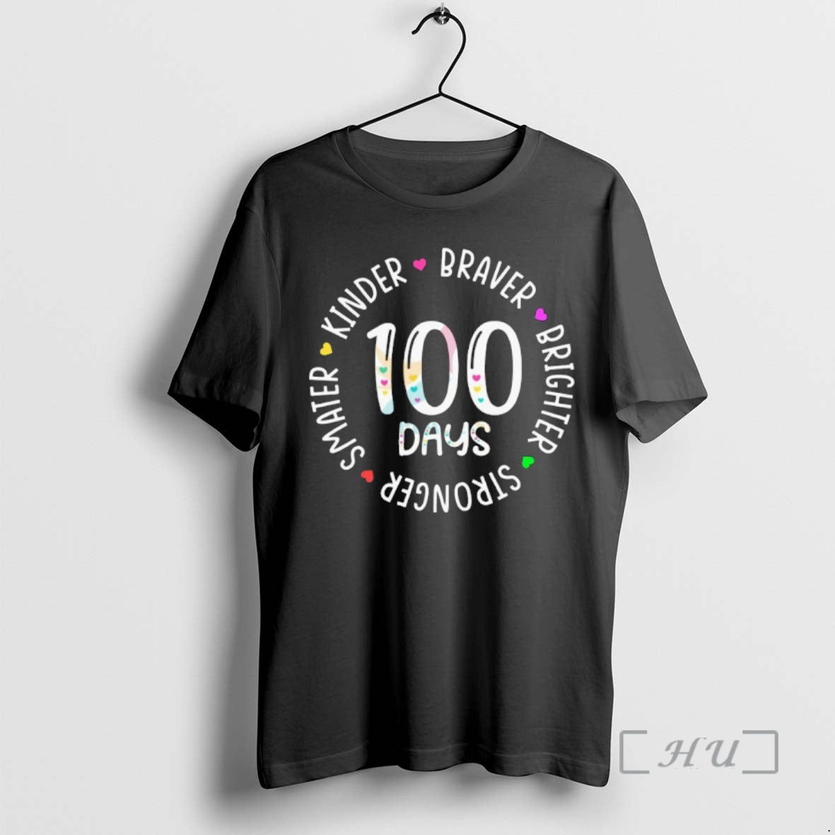 Officials 100 Days Teacher Smarter Kinder Braver T-Shirts, Hoodie, Sweatshirt | InkRitualCo.com