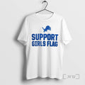 Officials 2025 Detroit Lions Support Girls Flag T-Shirts, Hoodie, Sweatshirt | InkRitualCo.com