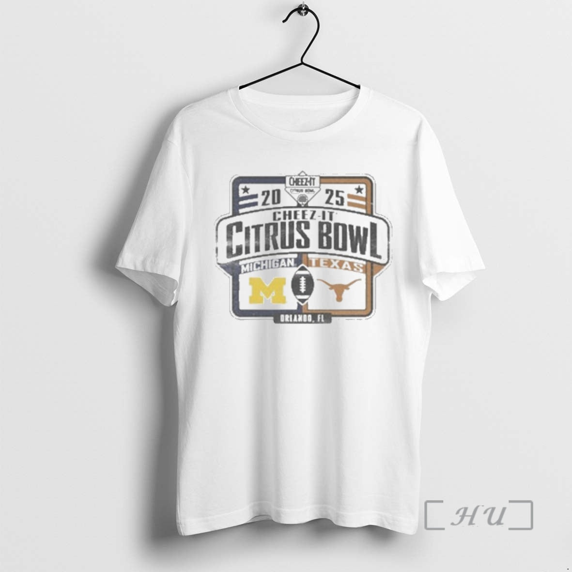 Officials 2025 Michigan Wolverines Vs Texas Longhorns 2025 Cheez It Citrus Bowl Game Dueling Premium T-Shirts, Hoodie,...