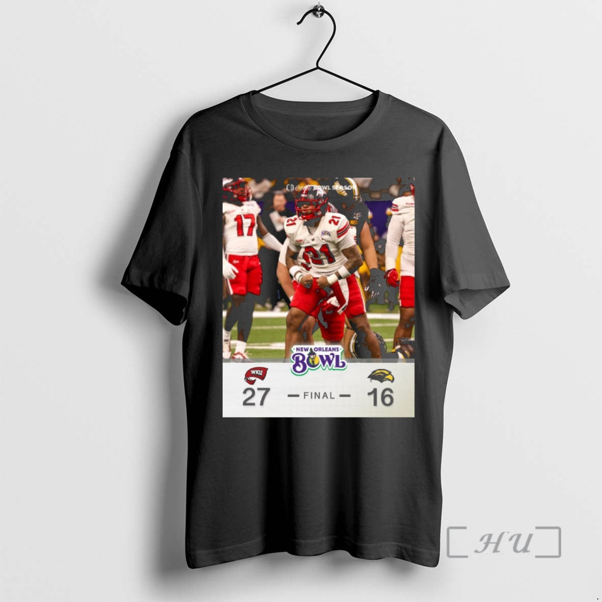 Officials 2025 New Orleans Bowl Western Kentucky Hilltoppers 27 26 Louisiana Ragin Cajuns Premium T-Shirts, Hoodie,...