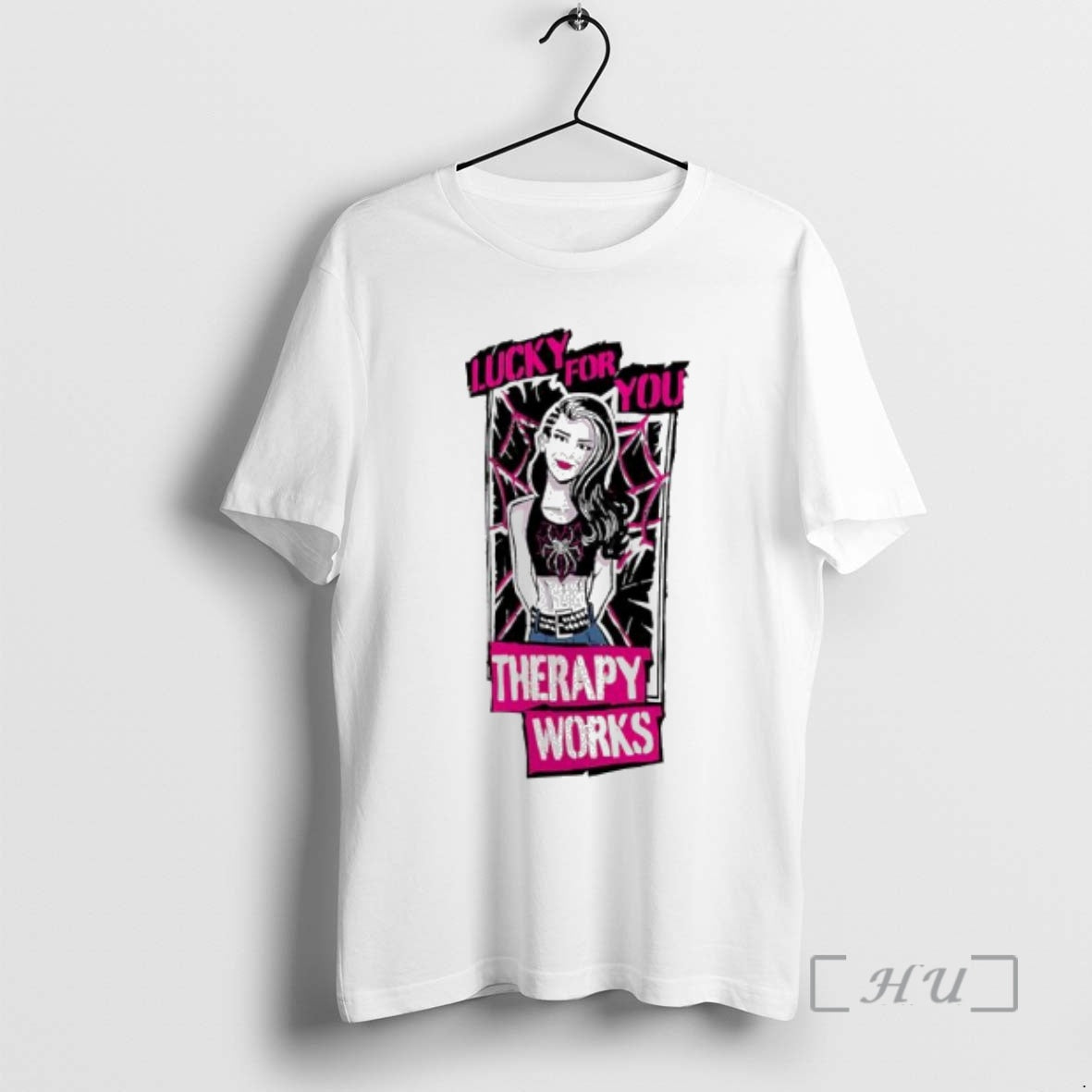 Officials Aj Lee Therapy Works Lucky For You Graphic T-Shirts, Hoodie, Sweatshirt | InkRitualCo.com