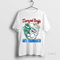 Officials Abominable Snow Monster Merry And Bright But Unhinged Ornaments T-Shirts, Hoodie, Sweatshirt | InkRitualCo.com