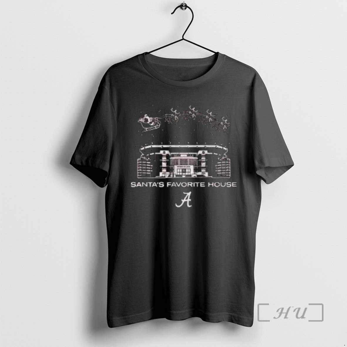 Officials Alabama Football Santas Favorite House Circle Black T-Shirts, Hoodie, Sweatshirt | InkRitualCo.com