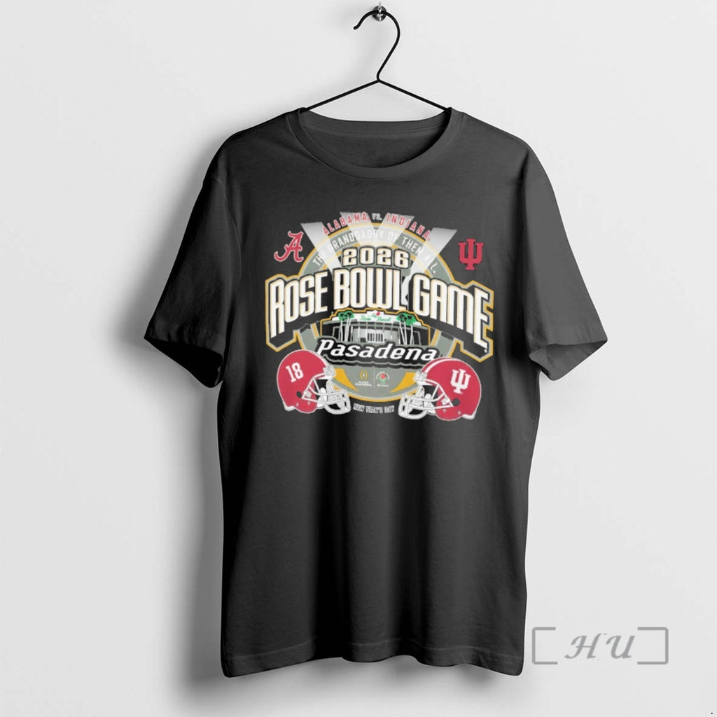 Officials Alabama Vs Indiana Football 2026 Cfp Rose Bowl Game Head To Head The Granddaddy T-Shirts, Hoodie, Sweatshirt