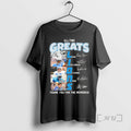 Officials All Time Greats Detroit Lions Legends Names Thank You For The Memories Signatures Premium T-Shirts, Hoodie,...