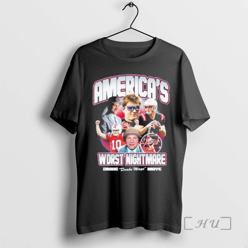 Officials Americas Worst Nightmare Drake Maye T-Shirts, Hoodie, Sweatshirt | InkRitualCo.com