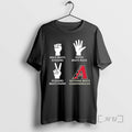 Officials Arizona Diamondbacks Nothing Beats Rock Beats Scissors Paper Beats Rock Scissors Beats Paper Premium T-Shirts,...