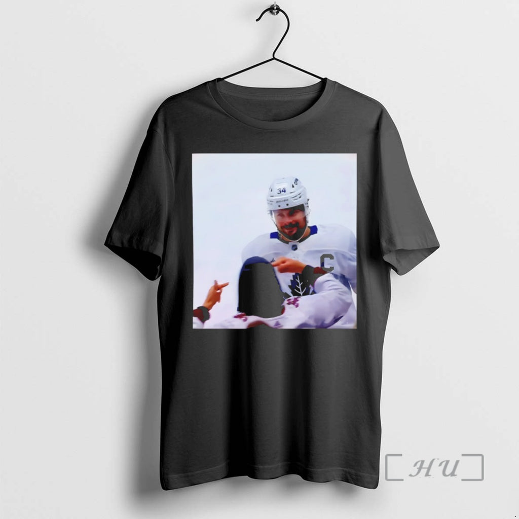 Officials Auston Matthews Toronto Maple Leafs Hockey Smirks At The Avs Fans Premium T Shirts Hoodie, Sweatshirt