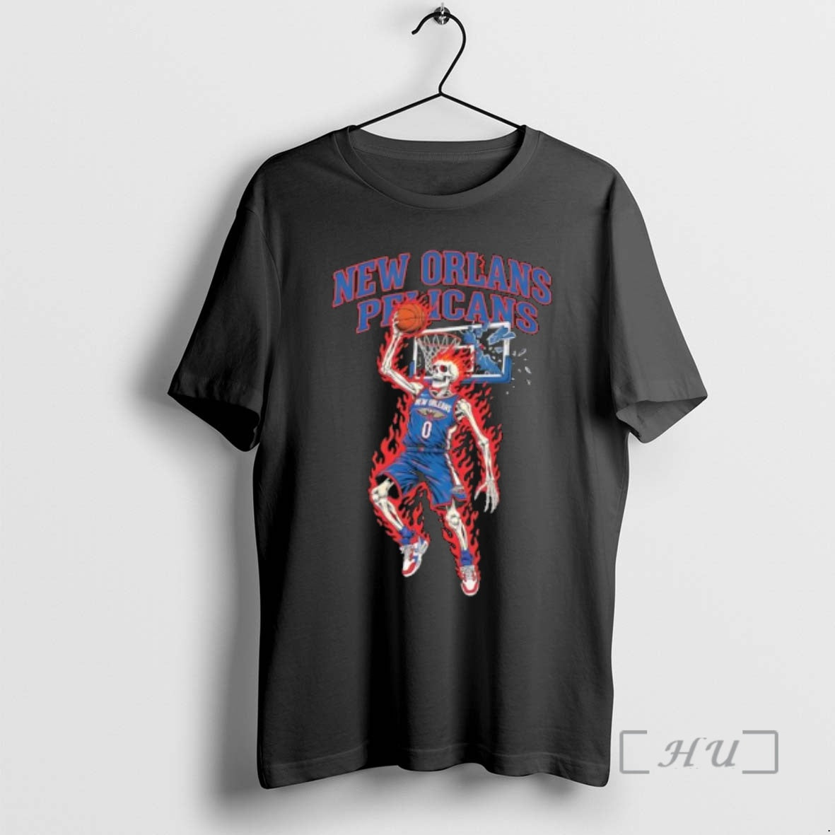 Officials Awesome New Orleans Pelicans Mens Basketball Skeleton Player Fire T-Shirts, Hoodie, Sweatshirt | InkRitualCo.com