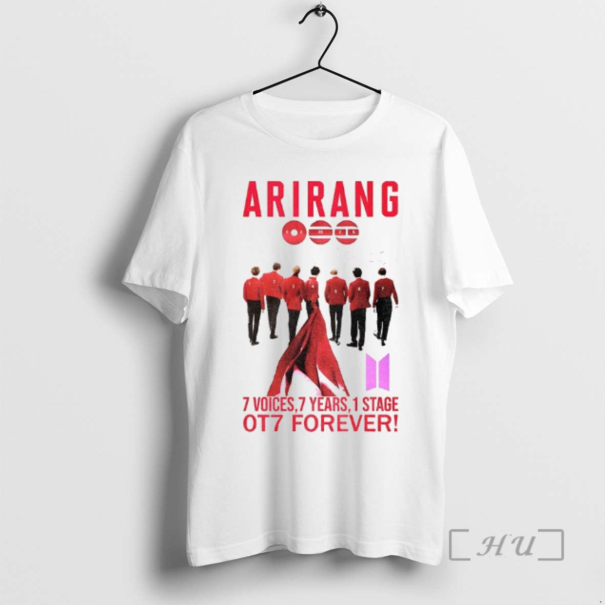 Officials Bts Arirang World Tour 2026 7 Voices 7 Years 1 Stage Ot7 Forever Signatures T-Shirts, Hoodie, Sweatshirt