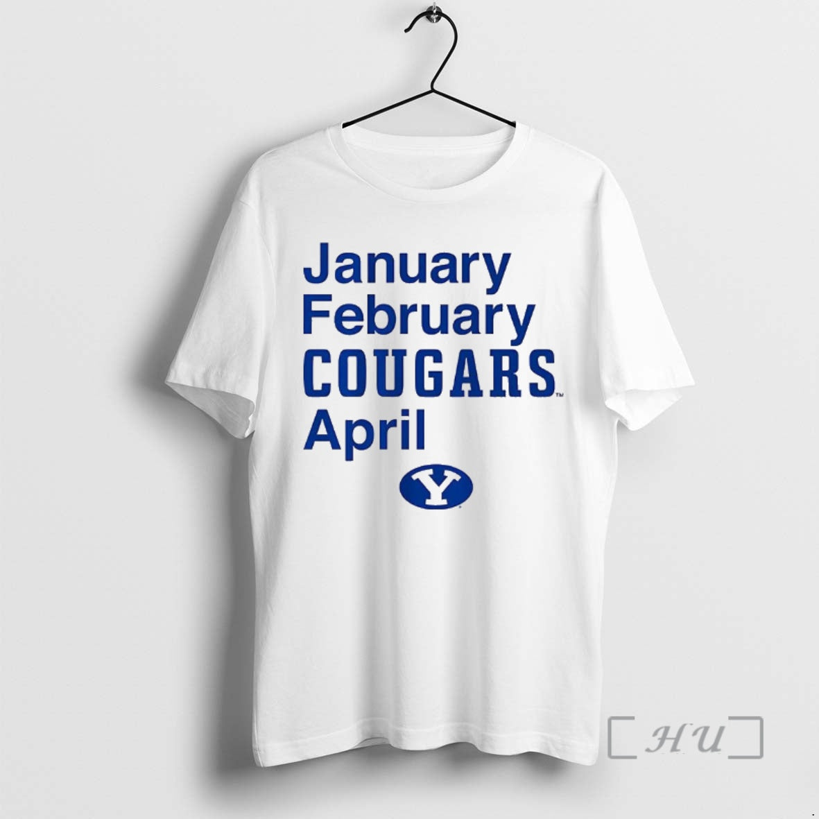 Officials Byu Cougars Football January February Cougars April Logo T-Shirts, Hoodie, Sweatshirt | InkRitualCo.com