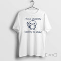 Officials Baby Duck Holding Knife I Have Stability Ability To Stab Premium T Shirts Sweater Hoodie, Sweatshirt