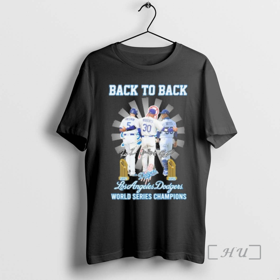 Officials Back To Back Player Signature Los Angeles Dodgers World Series Champions Premium T Shirts Hoodie, Sweatshirt