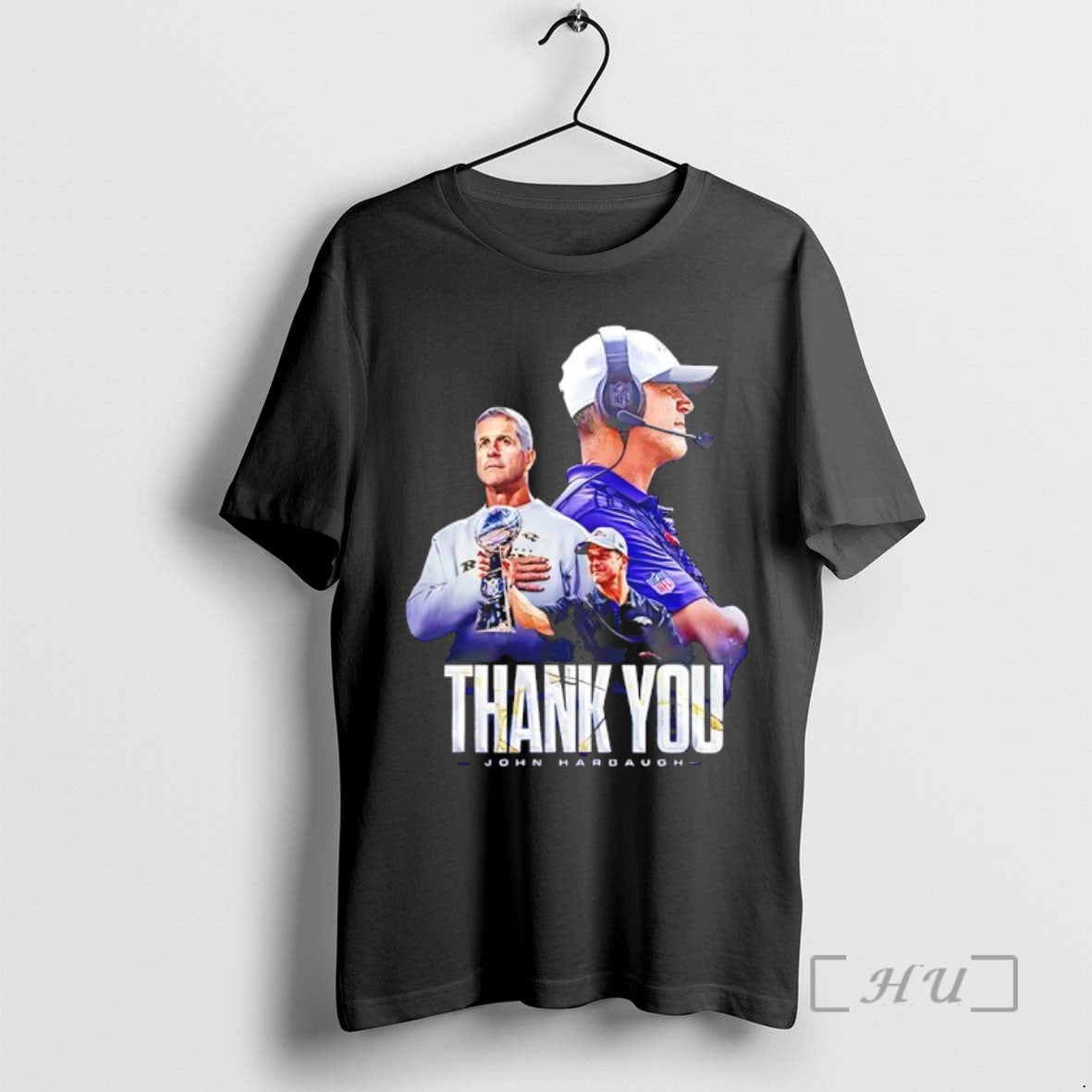 Officials Baltimore Ravens Coach Harbaugh Thank You For Everything 2026 T-Shirts, Hoodie, Sweatshirt | InkRitualCo.com