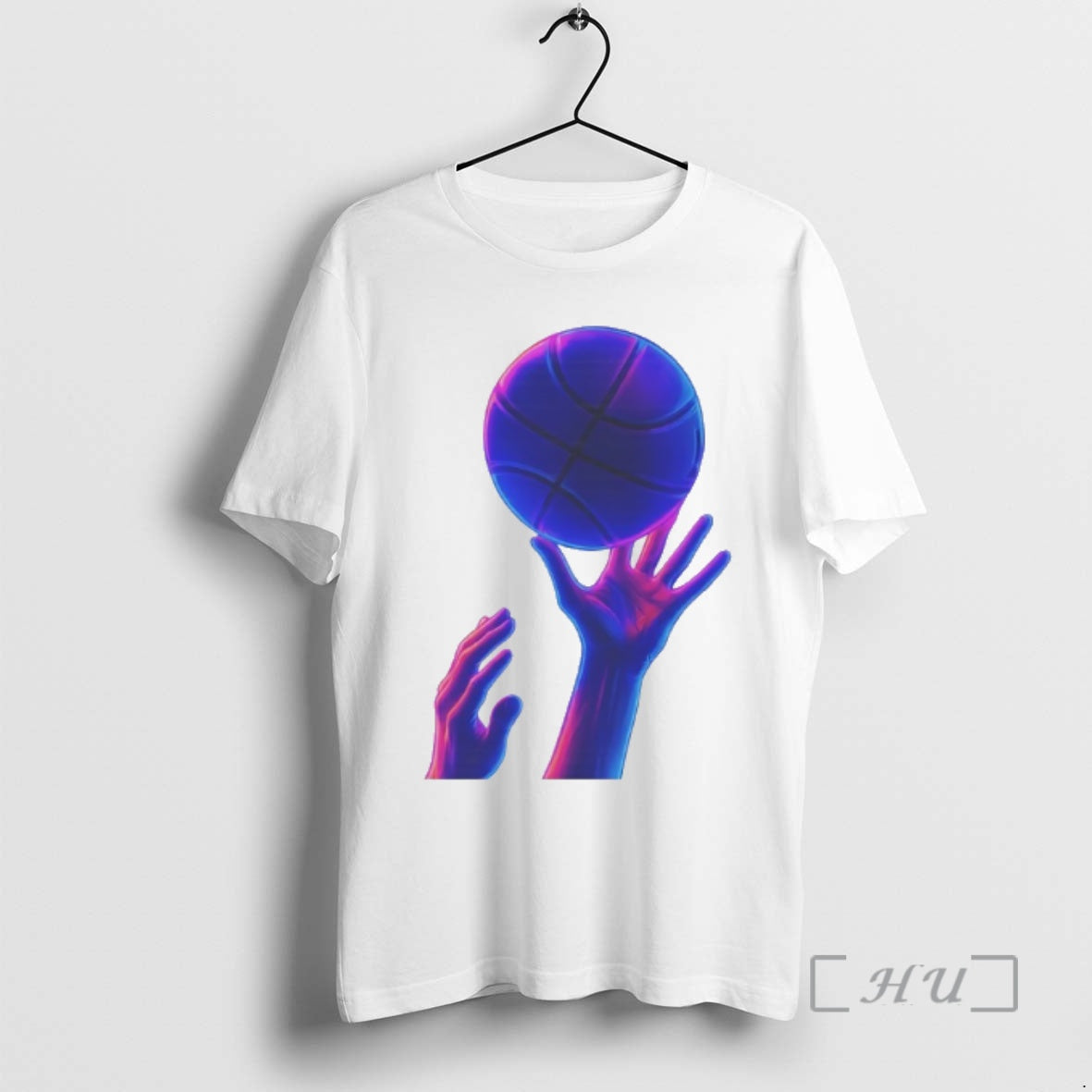Officials Basketball Hands Neon Vaporwave Graphic T-Shirts, Hoodie, Sweatshirt | InkRitualCo.com