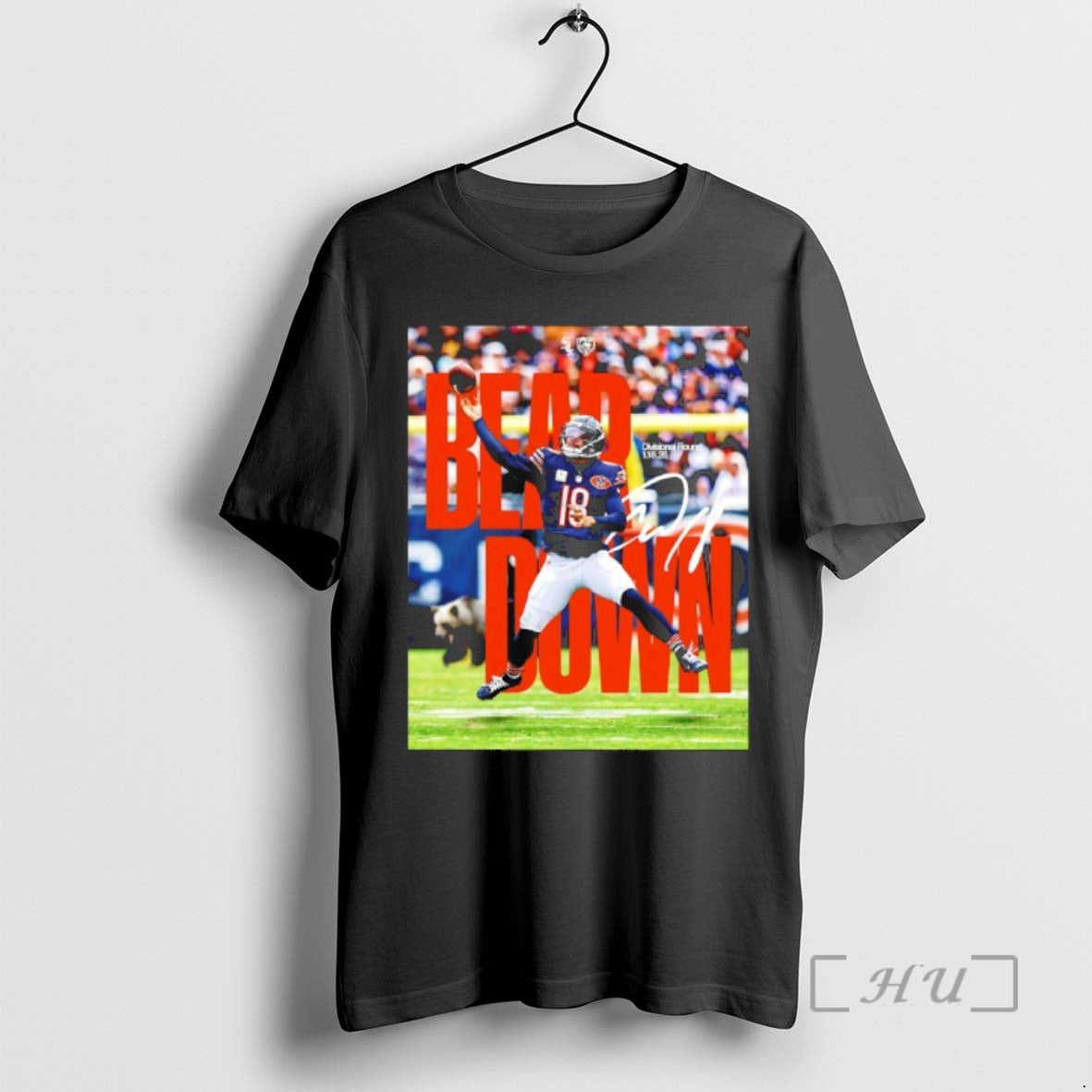 Officials Bear Down Caleb Williams Divisional Round 2026 Signature T-Shirts, Hoodie, Sweatshirt | InkRitualCo.com