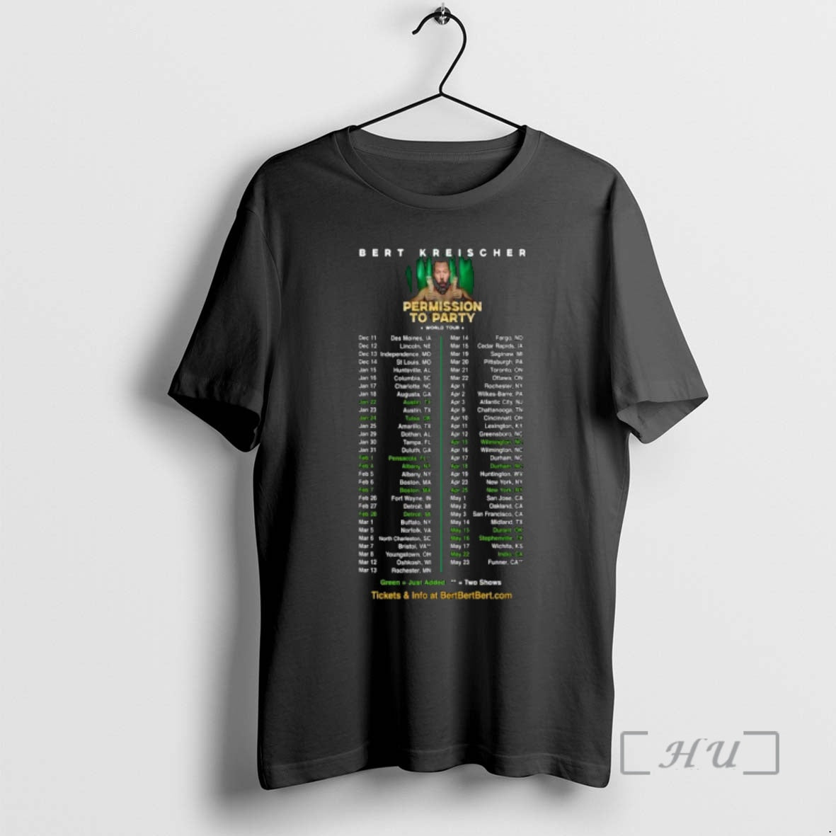 Officials Bert Kreischer World Tour 2026 T-Shirts, Hoodie, Sweatshirt | InkRitualCo.com